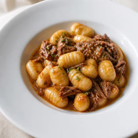 Gnocchi al sugo di coda