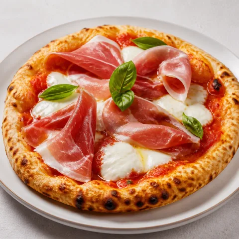 Pizza Bufala e Crudo